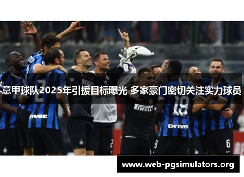 意甲球队2025年引援目标曝光 多家豪门密切关注实力球员 意甲球队2025年引援目标曝光 多家豪门密切关注实力球员